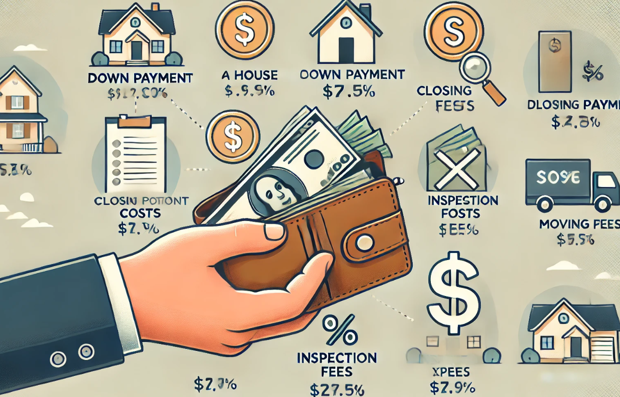 A potential homebuyer calculating out-of-pocket costs with a financial advisor.